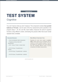 Cognitive tests